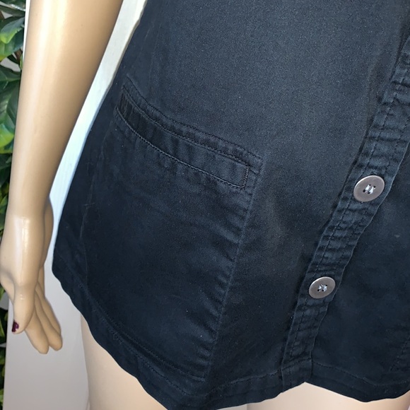 Chico’s sleeveless black with zippers vest shirt top M - Picture 5 of 11